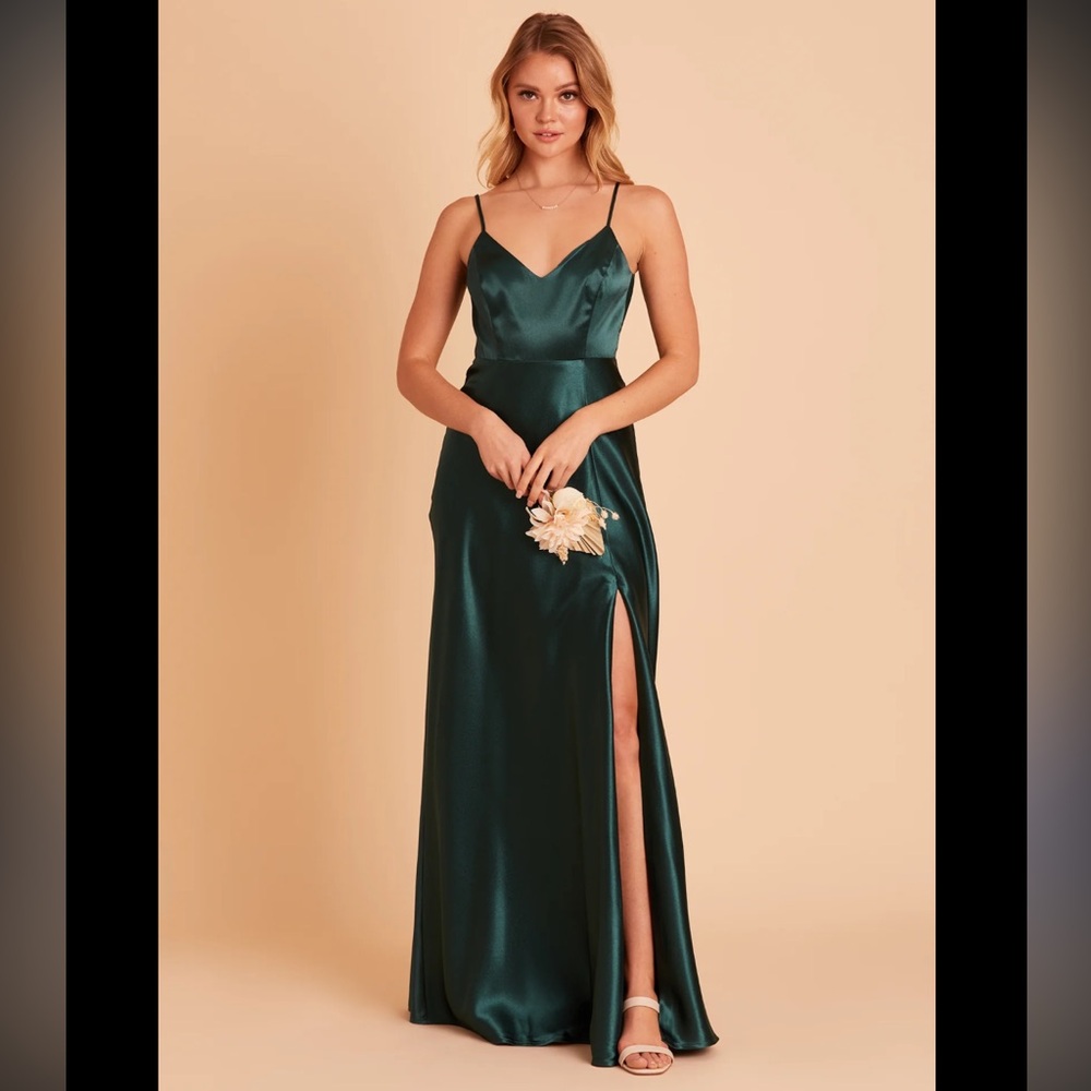 Birdy Grey Teal Satin Maxi Dress